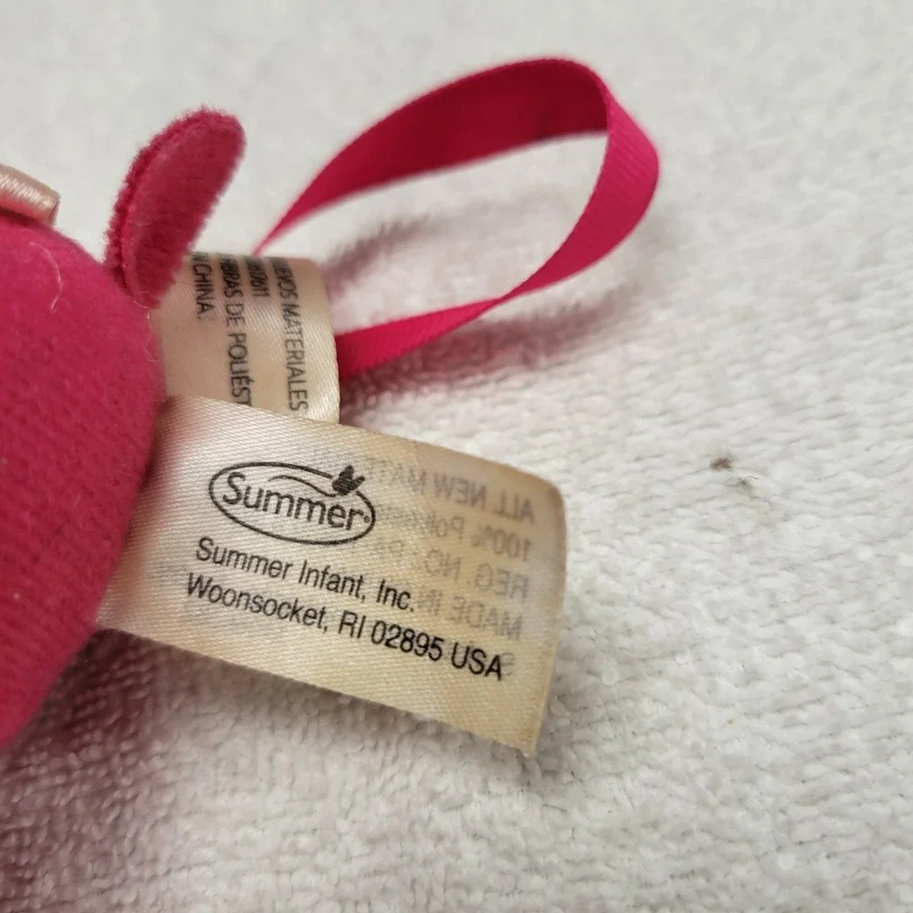 Summer red monkey plush w/ wrist strap